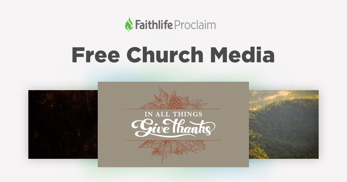 This month's batch of Free Media, hand-picked by the Faithlife Proclaim team, is now available to download! ow.ly/BfxY30mvE8b