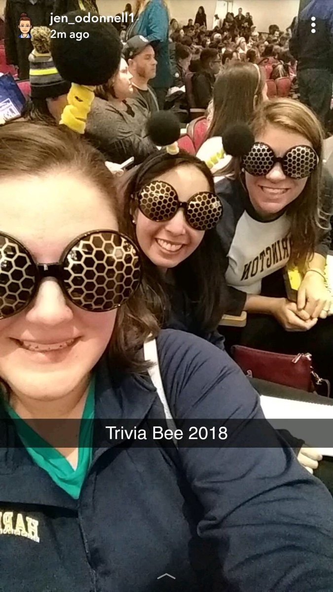NotesByMrsC's tweet photo. Fun times with great colleagues at tonightβs LEF Trvia Bee!! π One of two teams representing Harrington!! π #LEFtriviabee #goofingaround #wearegettingnervous @lexedfoundation @lexingtonsuper @Hawk_Principal https://t.co/uAsyERCAtD