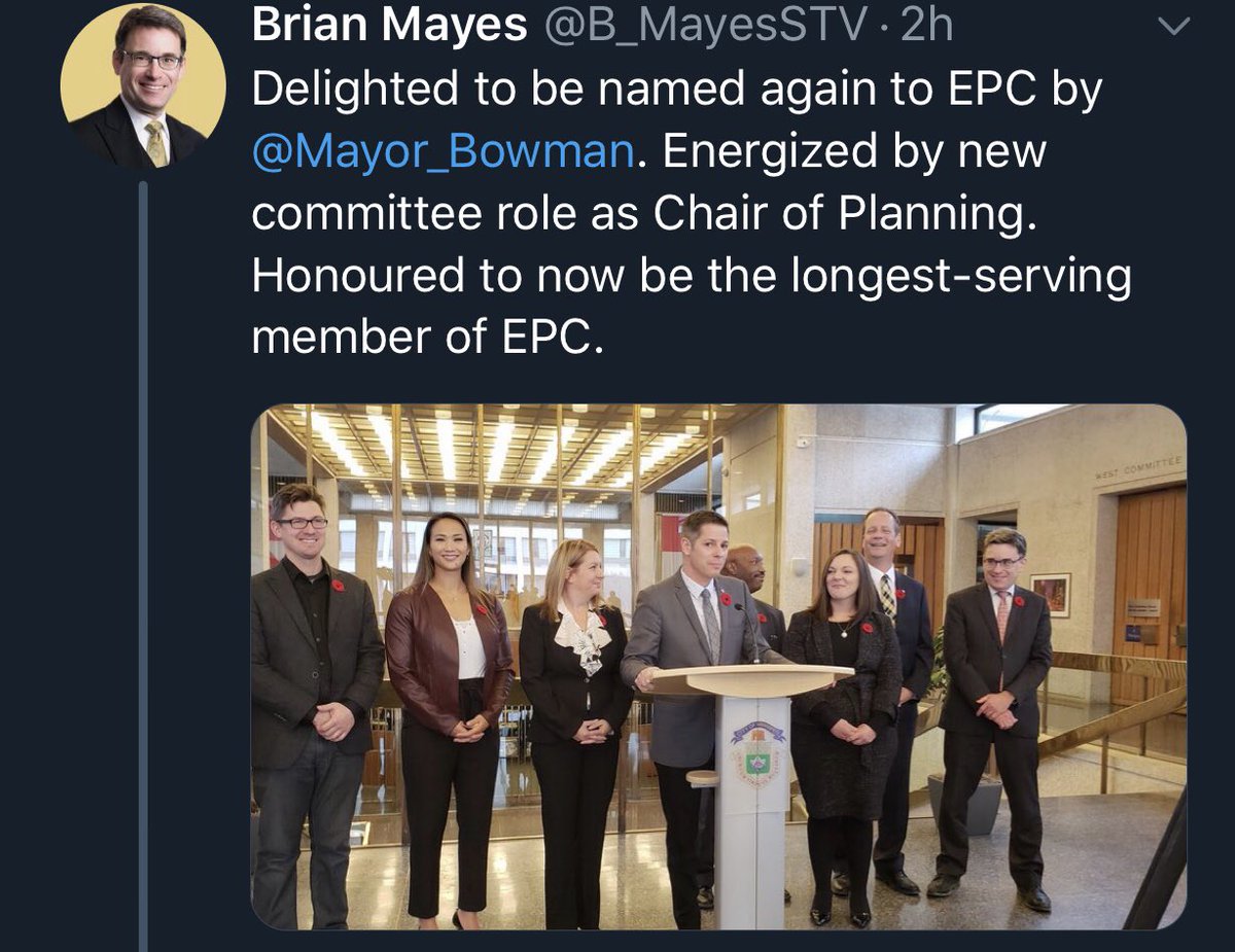 I’ll give Brian a shot. But deep down this is terrifying if you’re someone who believes in infill growth. Brian was also publicly against opening P&amp;M. He will have far reaching ability to influence the agenda Re: how we accommodate growth over the next few years.