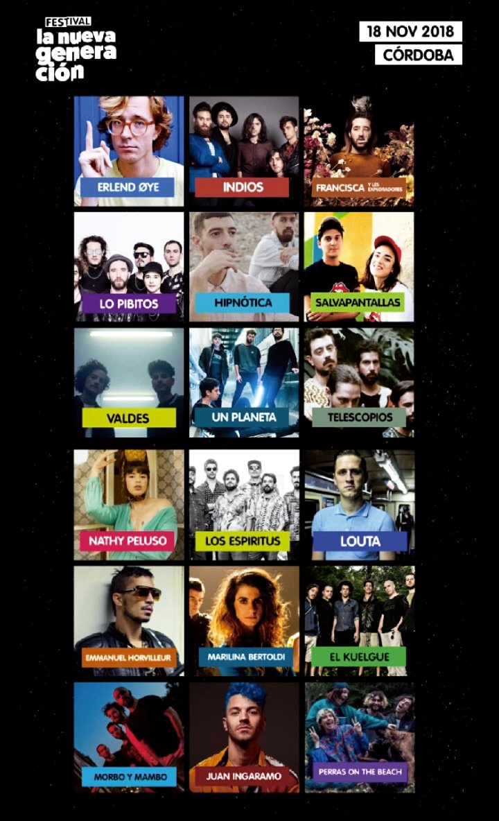 Amigos, junto al staff de <a href="/el_ladosalvaje/">El Lado Salvaje</a> los llevamos a otra edición del festival La Nueva Generación (Cba Cap) el finde largo del 18-19 de Nov.
Ticket al evento + viaje ida y vuelta desde Tuc a precio regalo para los tiempos modernos que corren.
Info, detalles y reservas por MP