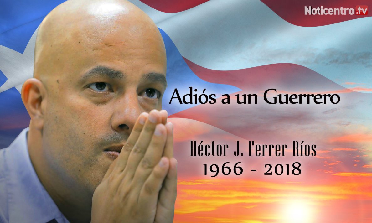 NoticentroWAPA's tweet photo. [10PM] Noticentro y Wapa Televisión presentará un programa especial en honor a Héctor Ferrer. ¡Pendientes! https://t.co/vqAX3dcXtw