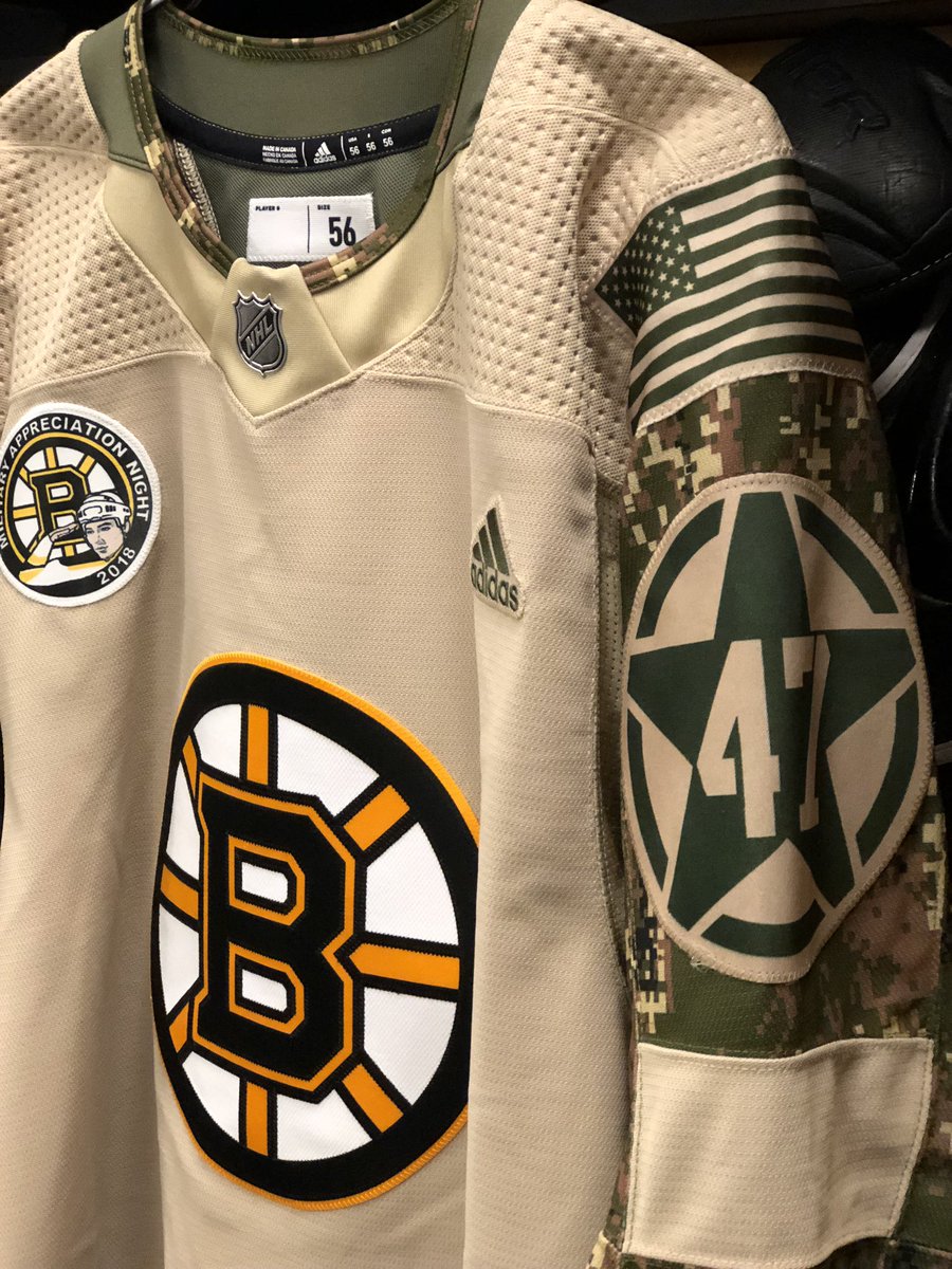 bruins army jersey