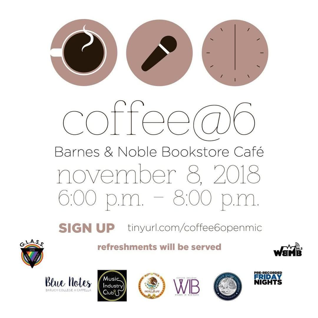 Excited to be co-sponsoring <a href="/EncountersMag/">Encounters Magazine</a>'s awesome Coffee@6 ☕ event on Thursday! Free food and great performances. A perfect night to unwind, chillax, and be cozy. Sign up to perform here: buff.ly/2JvPrRN