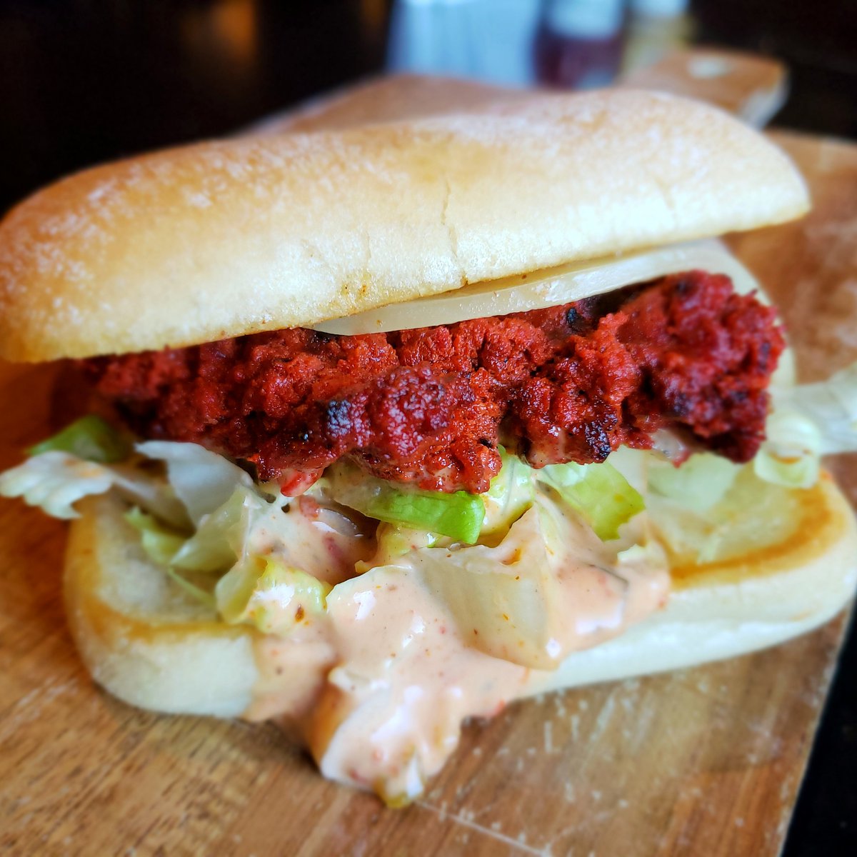 *** Sandwich of the Week ***
The Chipotle - Chorizo Burger! 
This delicious burger is made with a blend of Chorizo and Beef. It is topped with Smoked Provolone, a housemade Chipotle Sauce, and Lettuce on a Ciabatta  roll.
Come in anytime this week to try this delicious burger!!