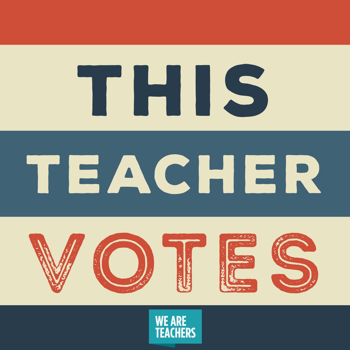 WeAreTeachers's tweet photo. 3.2 million teachers is a  whole lot of voting power.  #electioneve #votetuesday #electionday. https://t.co/me1gPZUUq0