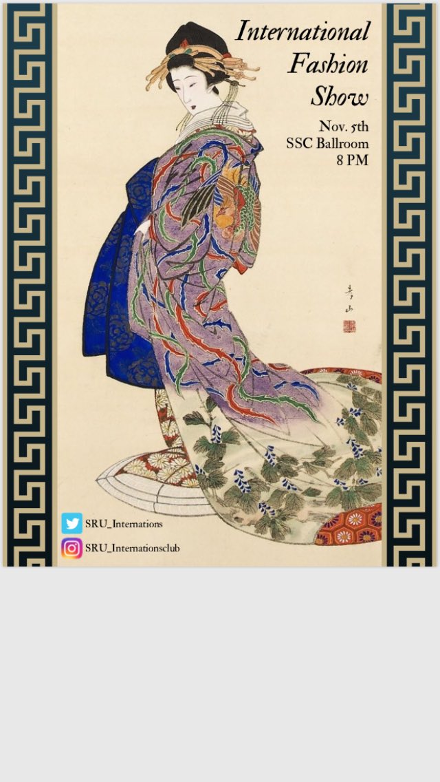 International Fashion show tonight!!! Don’t miss it.