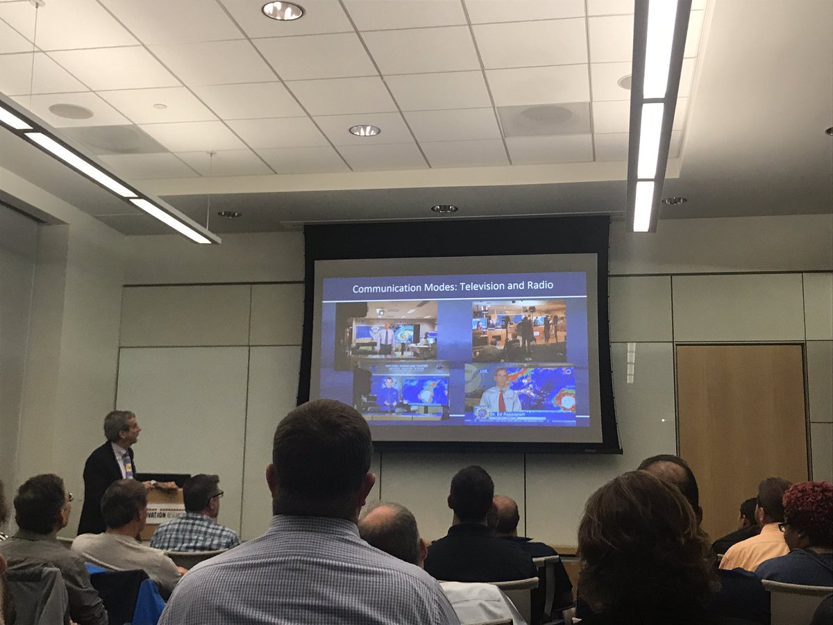 floodresiliency's tweet photo. Hearing about how Ed Rappaport @NWSNHC prioritizes communication ahead of events.  Great @ODUCCPO talk (always live streamed) - check them out! https://t.co/znn8APw3mj