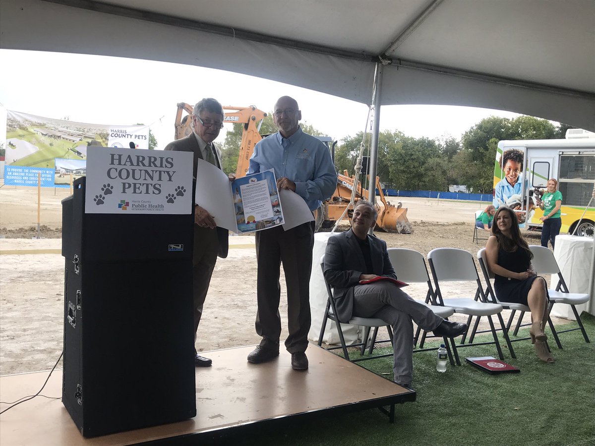 Harris County Public Health #GetVaxxed (@hcphtx) on Twitter photo It’s official! The brand new Harris County animal shelter building is underway. Thank you to <a href="/EdEmmett/">Official Ed Emmett</a> and our partners <a href="/bestfriends/">Best Friends</a> for the amazing support. We can’t wait to continue saving more lives everyday! #supportyoursheltet #AdoptDontShop It’s official! The brand new Harris County animal shelter building is underway. Thank you to <a href="/EdEmmett/">Official Ed Emmett</a> and our partners <a href="/bestfriends/">Best Friends</a> for the amazing support. We can’t wait to continue saving more lives everyday! #supportyoursheltet #AdoptDontShop