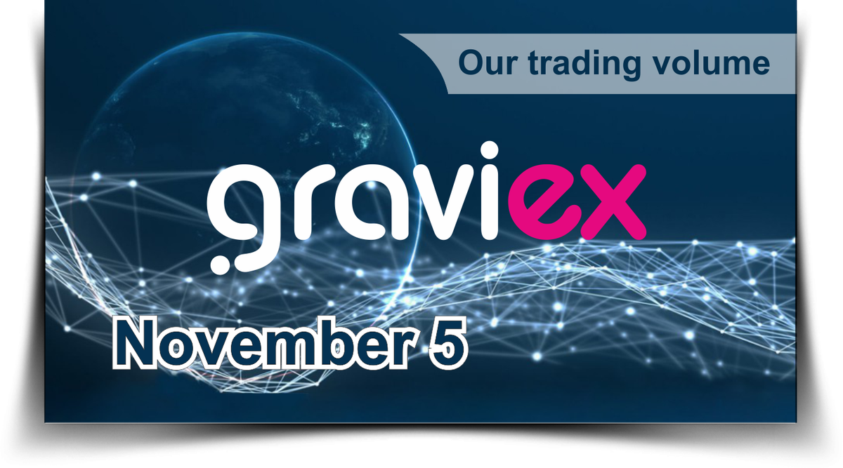 graviex_net's tweet photo. Hello! Our trading volume on November 5 is 37.7708 BTC and amount of dividends paid is 0.03777 BTC! 
And here are the three leaders in terms of daily trading volume: #Bitcoinincognito (#XBI), #Umbra (#UMB), #Scriv (#SCRIV)! 
Follow #GRAVIEX (#Gravio, #GIO), it’s profitable 👍 https://t.co/cxD4ZnTKN8