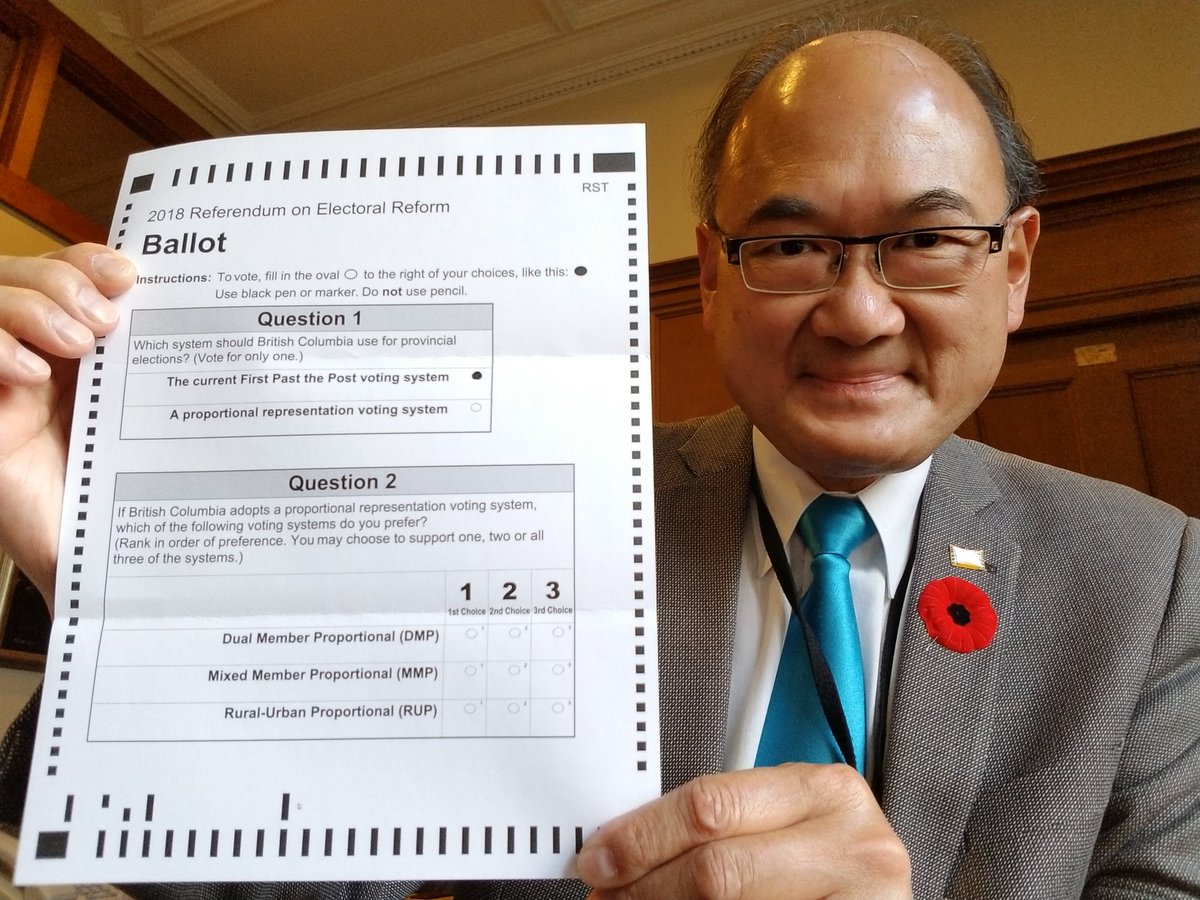 John_Yap's tweet image. #OneAndDone I just voted to #KeepFirstPastThePost #NoBCProRep #NoPR 

I urge everyone to vote for #FirstPastThePost 

If you are still wondering.... tune in 7pm @BC1 Thursday Nov 8 for the Leader's #PRDebate with @Wilkinson4BC and Premier Horgan @NoBCProRep