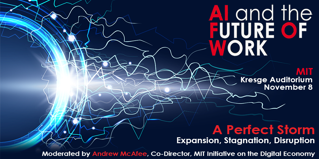 mit_ide's tweet photo. Last call to register for MIT AI &amp; The Future of Work Congress this Thurs Nov. 8! Don't miss the chance to hear from leading experts for keynotes, fireside chats + panel discussions. IDE co-directors @amcafee + @erikbryn are featured moderators.
Register: https://t.co/me8ubrI27v https://t.co/K5GhQL8tVv
