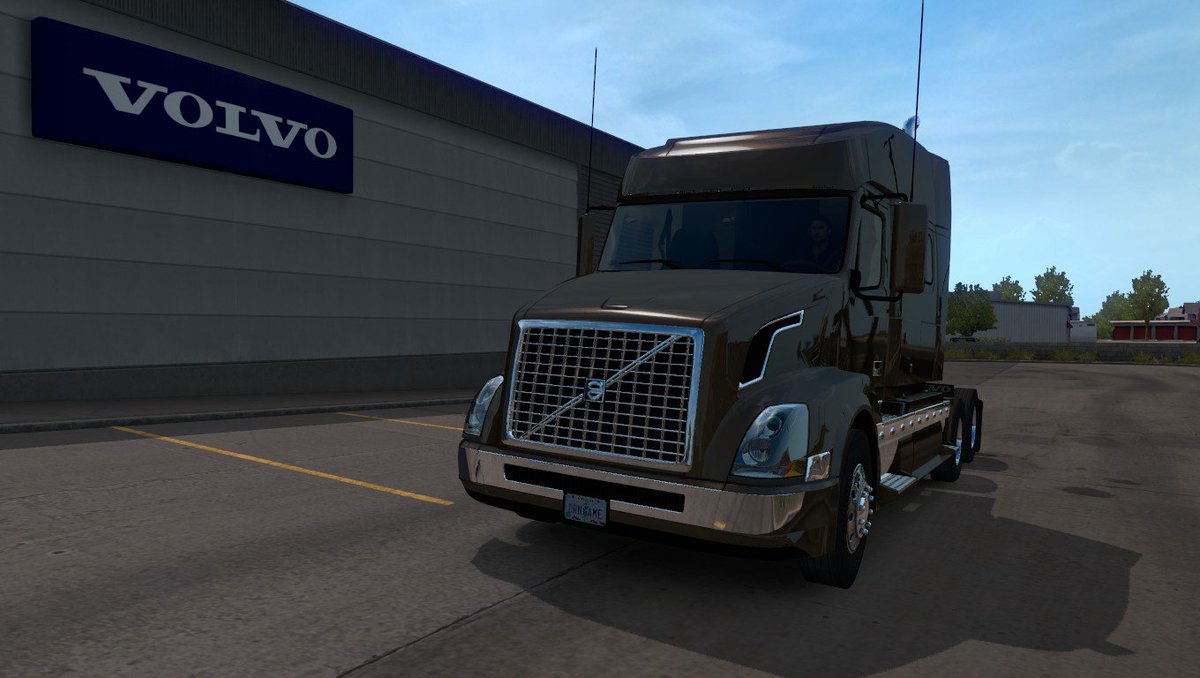 DarrianGames's tweet photo. So happy to be driving my favorite truck! Thanks! @VolvoTrucksNA @SCSsoftware https://t.co/IDUOuhmJL0