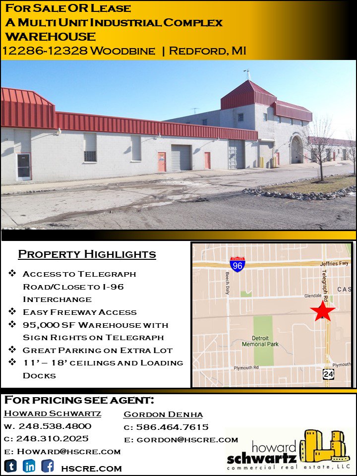 RetailHowie's tweet image. THIS JUST IN!!! 

A large multi unit industrial complex for sale OR lease!

If you're interested please email:
howard@hscre.com or gordon@hscre.com
hscre.com 

#commercialrealestate #howardschwartz #brokers #forsale #forlease #realestate #teamworkmakesthedreamwork