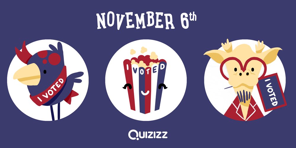 Quizizz We Re Releasing Special Edition Avatars In Recognition Of Everyone Exercising Their Right To Vote And Learning About The Process Keep It Up Electionday T Co Tzdwnxumwe Twitter Quizizz We Re Releasing Special Edition Avatars In Recognition Of Everyone Exercising Their Right To Vote And Learning About The Process Keep It Up Electionday T Co Tzdwnxumwe Twitter