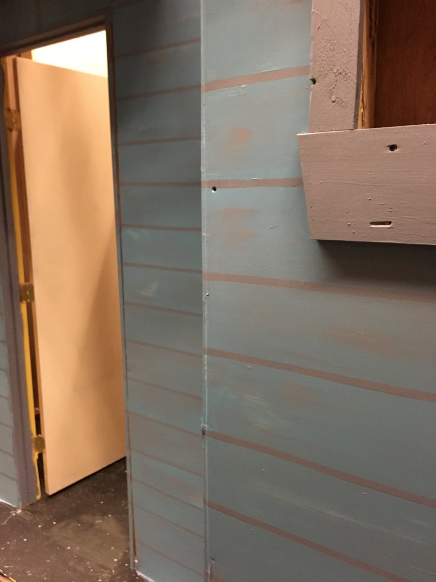 KorbaCommander's tweet photo. Sneak peek of part of the set for All My Sons. Thanks Meredith and Lacey for the help!!! #MAProud #MAArt #MADrama https://t.co/kUZYK8dhO0