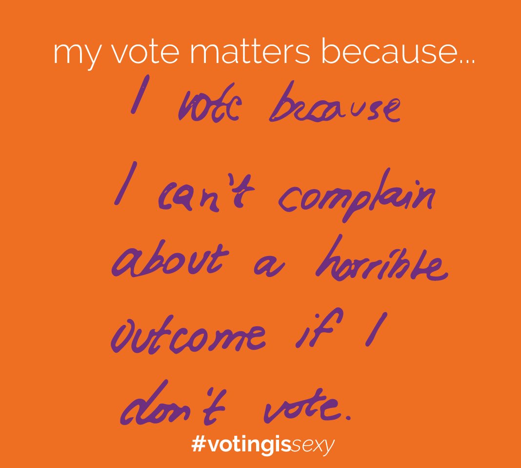 Happy #MyVoteMattersMonday! Tomorrow is #ElectionDay Don't forget to get out and #vote and tag us in your celebratory selfie! #votingissexy #November6th