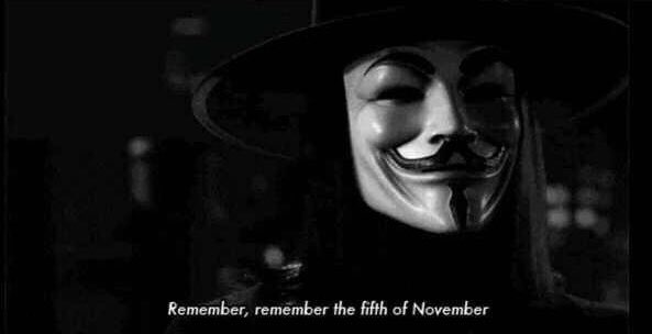 BishopsGamble's tweet photo. Tonight we hold our annual viewing of V for Vendetta. Remember remember the 5th of November #VforVendetta #movies #GuyFawkesNight #GunpowderPlot https://t.co/cU5lL76lWd