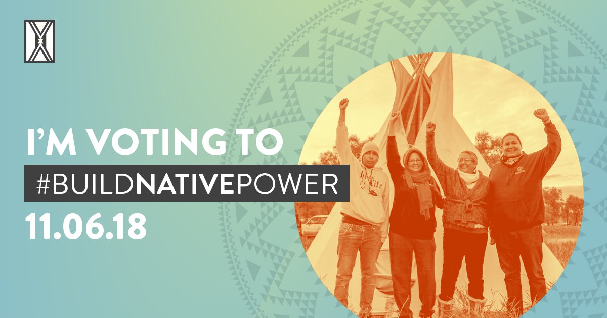 Power to the People - Go Vote!  #BuildNativePower #NativeVote18 #BeTheChange #PowerToThePeople #VoteTuesday #GoVote