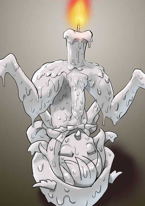 [R-18] ルシルくんまんぐり返し燭台 #蝋固め #状態変化 #ちんぐり返し #男の娘 https://t.co/FWcbqc7Xkq 