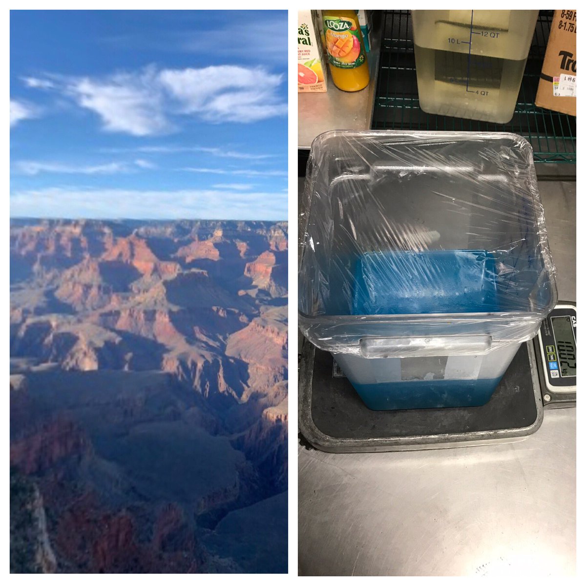 Yesterday standing on the rim of the Grand Canyon, today back in #Cbus weight your batches #inventory #GrandCanyon