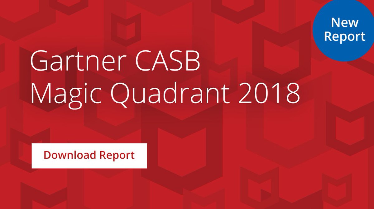 For the second year in a row, we’re proud to be recognized as a leader in the 2018 @Gartner_Inc #CASB Magic Quadrant. mcafee.ly/2AGi3ox