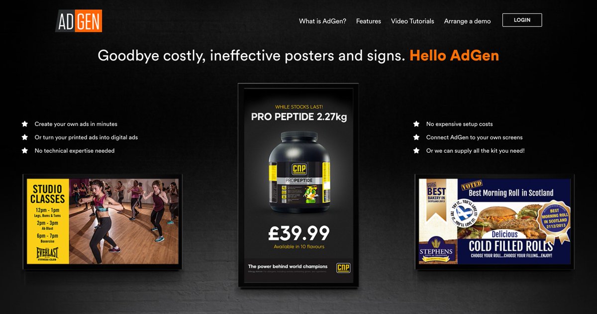 AdGenTV's tweet image. Our new website is now live. If you are a business owner and use screens to promote your business then take a look at #AdGen. Its simple to use and costs from as little as £1 per day. #digitalsignage 
Visit adgentv.com for more info and to arrange a demo today.