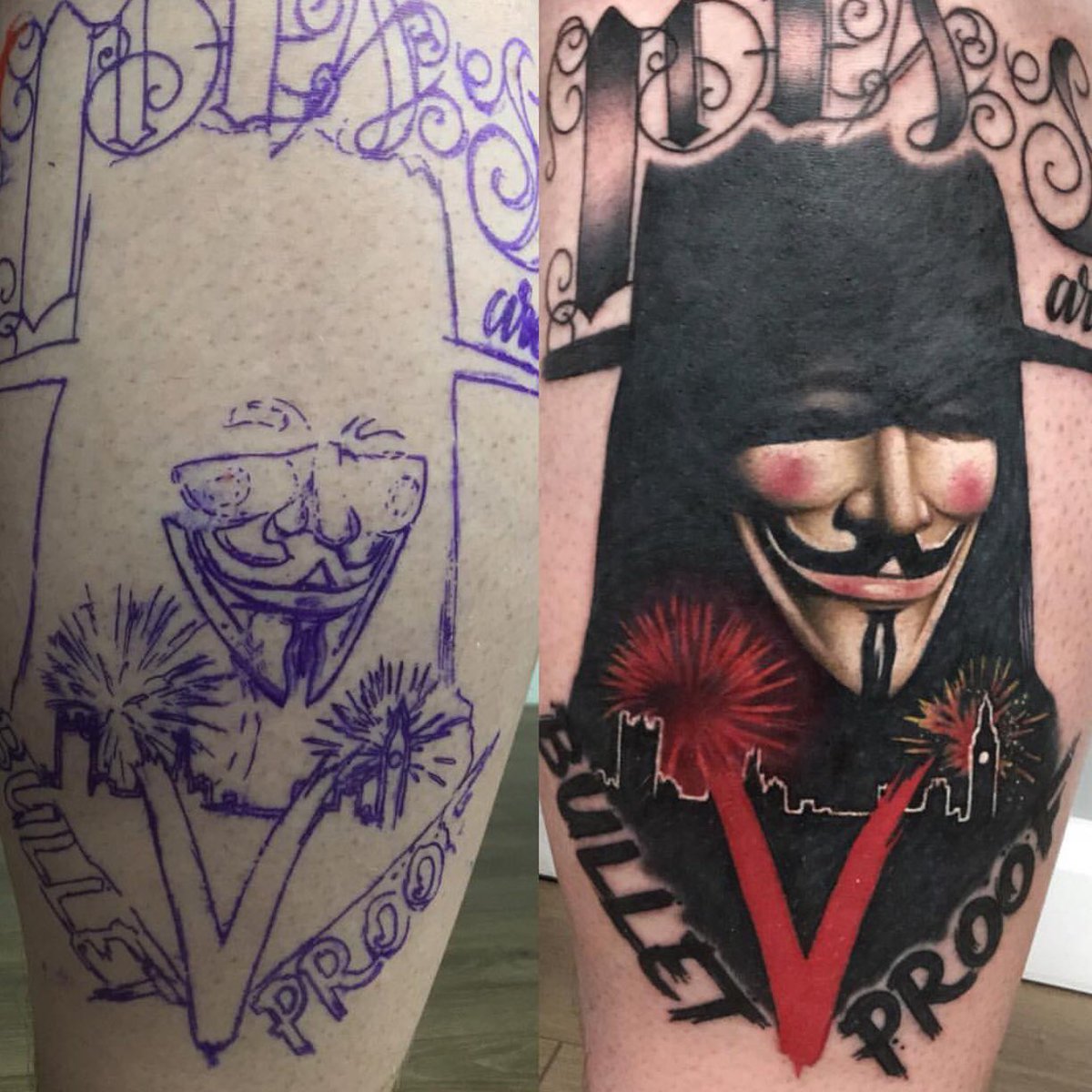 ≫ 95 V for Vendetta Tattoos | Los Mejores Tatuajes, image size:1200x1200