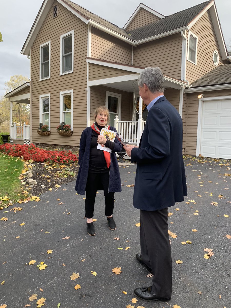 I spent the afternoon knocking on doors and reminding folks in Monroe County to get out and vote tomorrow. This election is critically important, and people all over the district are ready to bring change to Washington. With your vote tomorrow, we can make it happen! #NY25