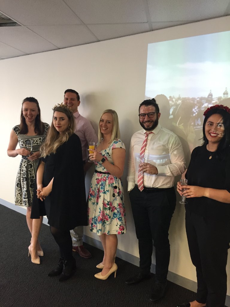 DealerSolutions's tweet photo. We have smiles all around the office today in light of the Melbourne Cup festivities. What a race! https://t.co/BCAiEor0F7