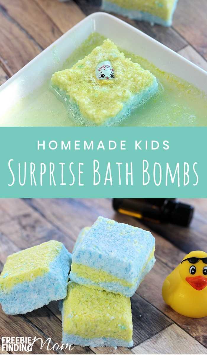 Homemade Bath Bomb Recipe: DIY Kids Surprise Bath Bombs freebiefindingmom.com/homemade-bath-… #bathbombs #diybathbombs #homemadebathbombs