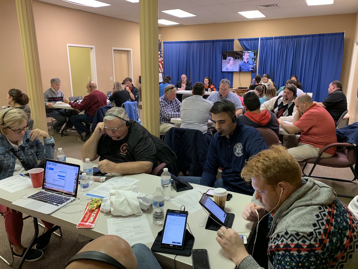 One of two rooms filled with volunteers that are working hard to #GOTV in #NY25. So amazed by all of our incredible volunteers that have door-knocked, phone banked, and dropped literature for our great slate of candidates. Be sure to vote tomorrow!
