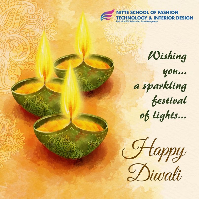 nsftid's tweet photo. May the Joyous #Celebration of this divine Festival fill your heart with never ending #Joy &amp; #Happiness! 
Nitte Meenakshi Institute of Technology wishes all a very #HappyDiwali.

#HappyDiwali2018 🎇 #Festival #Diwali #nitteftid https://t.co/JjRC5Qaxgj