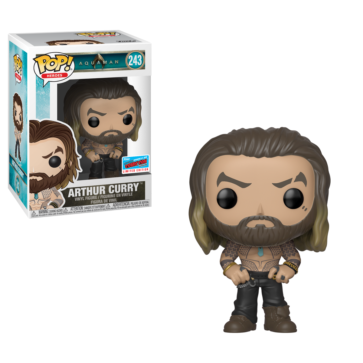 RT & follow @OriginalFunko for the chance to win an NYCC 2018 exclusive Arthur Curry Pop! #FunkoNYCC