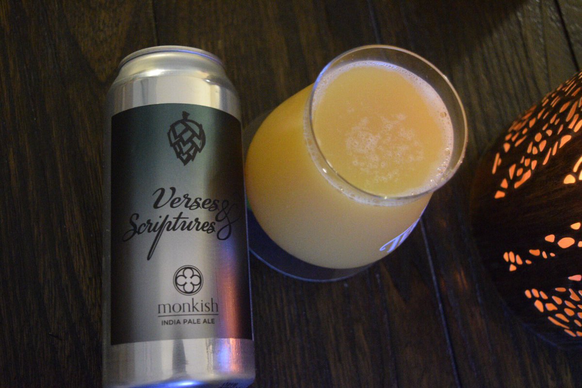 CraftNomads's tweet photo. VERSES AND SCRIPTURES by #monkishbrewing DDH IPA 7.5% with Centennial and Citra hops. 🔥🔥
#beer #beergeek #craftbeer #beerlovers #beerculture #beerme #craftnomads #craftadvocate #hophead #beernerd #dank #hazersgunnahaze #hazecraze #hazyipa #monkishmonday #mondaymotivation https://t.co/q2G6ieeG20
