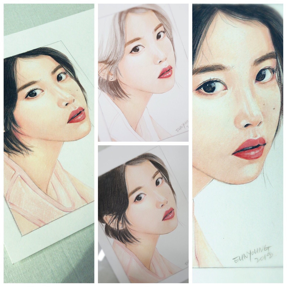 sese688's tweet photo. 아이유 이지은 색연필 인물화 그리기 완성
#색연필 #색연필그림 #그림 #대전색연필배우는곳 #대전공방
#김여사공예방 #유성색연필 #색연필인물화 #초상화 #대전팝아트
#색연필일러스트 #portrait #drawing #sketch
#pencils #eyes #cute #wip #colorpencils #prisma #art #artwork #아이유 #이지은 https://t.co/mAQ7pNe66t