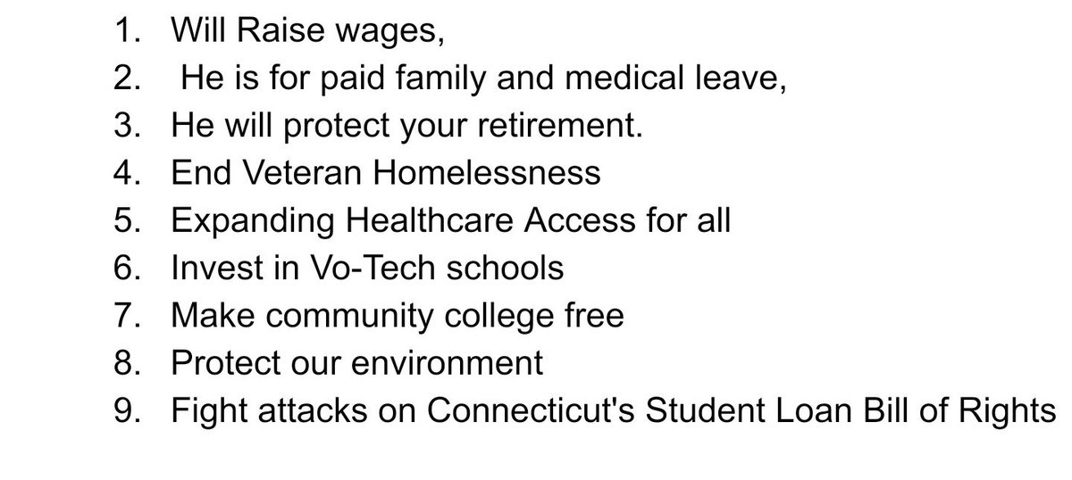 aaronator15's tweet photo. Here is why you need to vote for @MattLesser in tomorrow at the polls. #Bluewave #Midterms2018 #VoteBlue #VoteToSaveAmerica #StandUpCT https://t.co/gPNZQxza7v