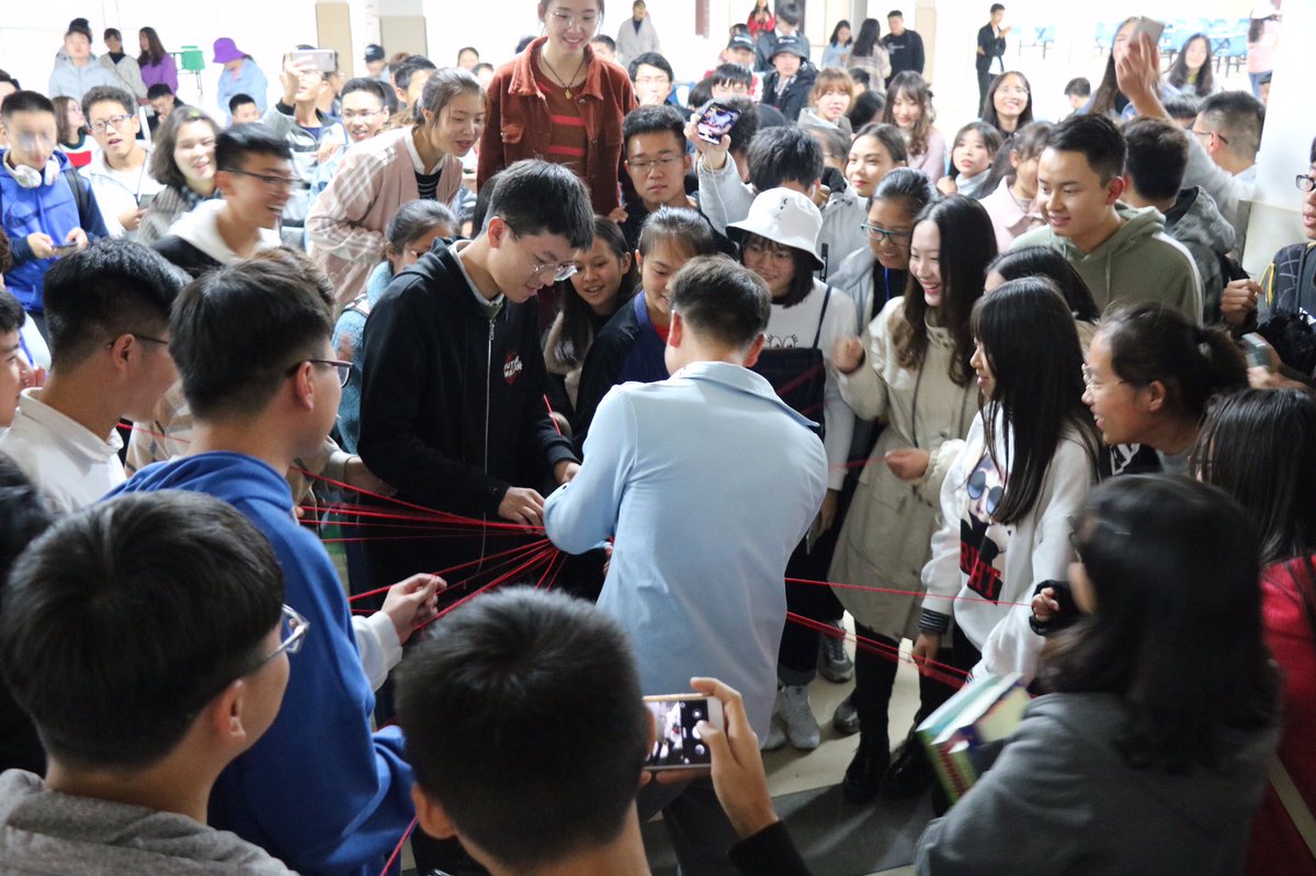 On the night of Nov. 5th, the Weekly Love, a fun emotional activity during Double Eleven, whose meeting was held on the third floor of the Fourth Dining Hall for a week. #guizhou #guizhouuniversity