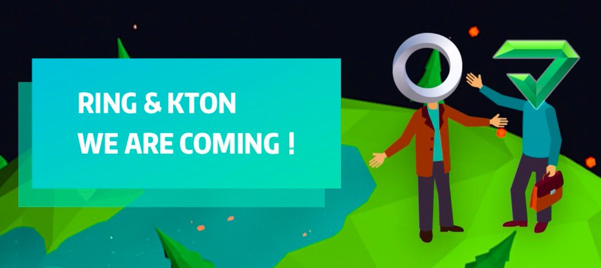OTCMAKER opened trading for RING &amp; KTON and RING/DAI, KTON/DAI trading pairs.
You can deposit and withdraw RING &amp; KTON  now.