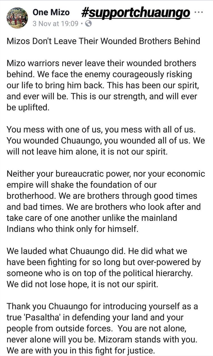 i_r_e_n_e29's tweet photo. United we stand #Mizoram
#shashankout
#supportchuaungo
#justiceformizoram
#PMOindia
#narendramodi
#rashtrapatibhvn
#timesofindia
@timesofindia @narendramodi https://t.co/zbNydMW5xF