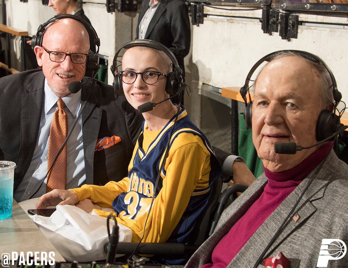 theTylerTrent's tweet photo. From getting a signed jersey from @VicOladipo and the @Pacers team to calling the 2nd quarter of the game with @Mark_J_Boyle and  spending time with legends like @IB4T_12, @wojespn, and @dmorey. Thank you all for the outpouring of love and support! https://t.co/UJf9lEB3WP