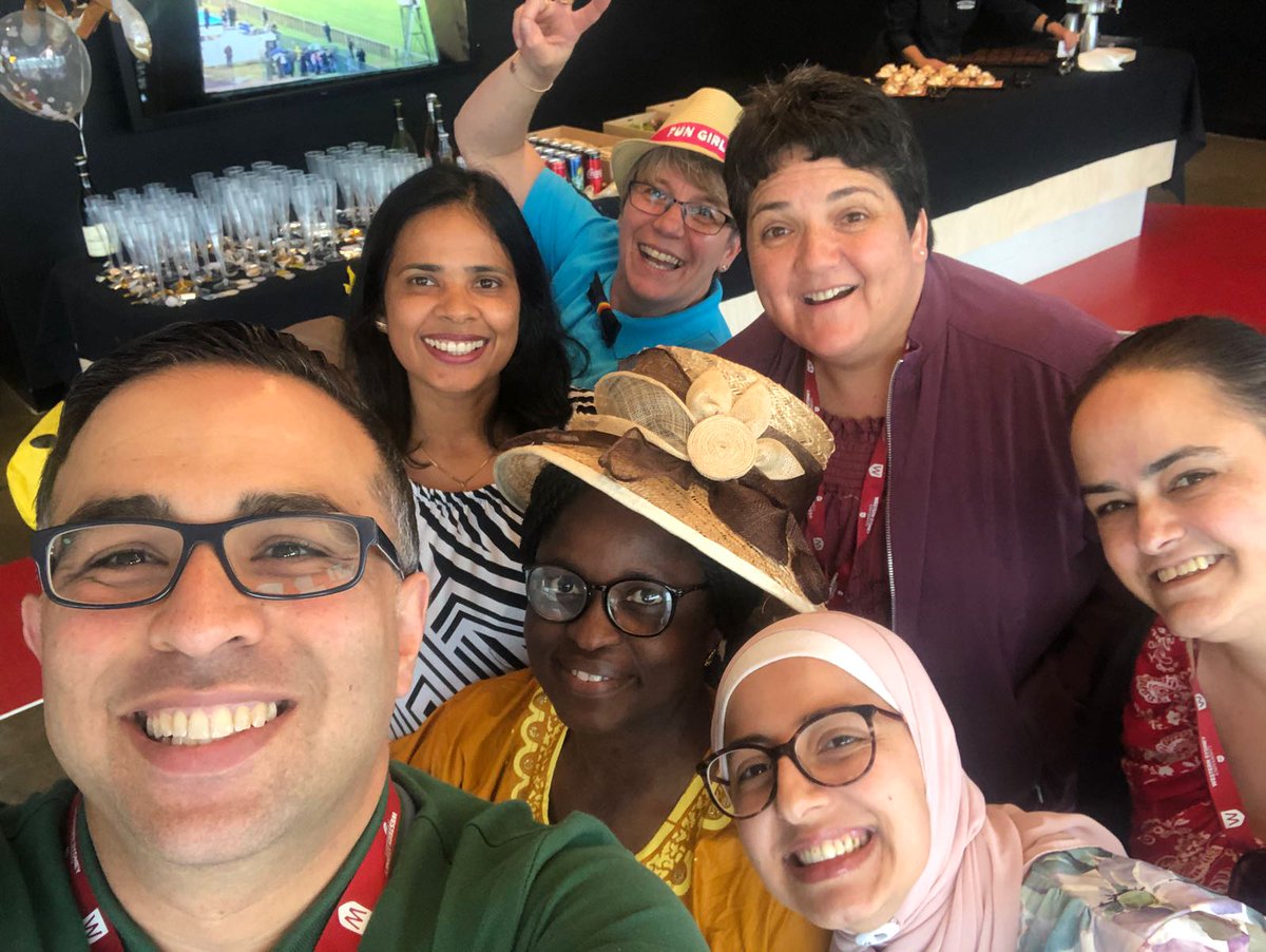 pasanchez2830's tweet photo. Happy Liverpool campus staff at the Melbourne Cup celebration! https://t.co/PGzdkbjOSV