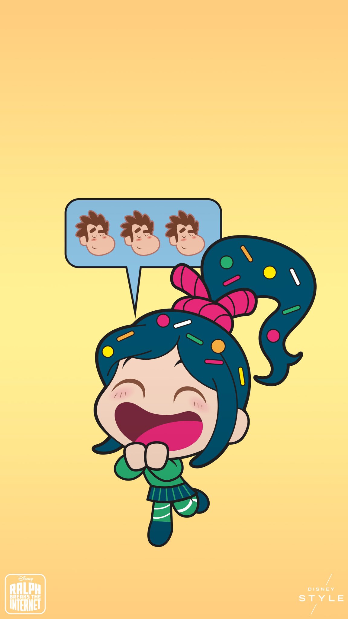 Disney Around Sur Twitter Disneystyle より シュガーラッシュオンライン の壁紙４種 部屋着プリンセスめっかわ