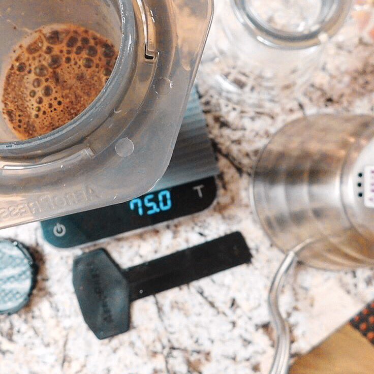 Tuesday brews. Aeropress naughty natural Sesota Kochere. <a href="/aeropress/">AeroPress</a> ✌🏻