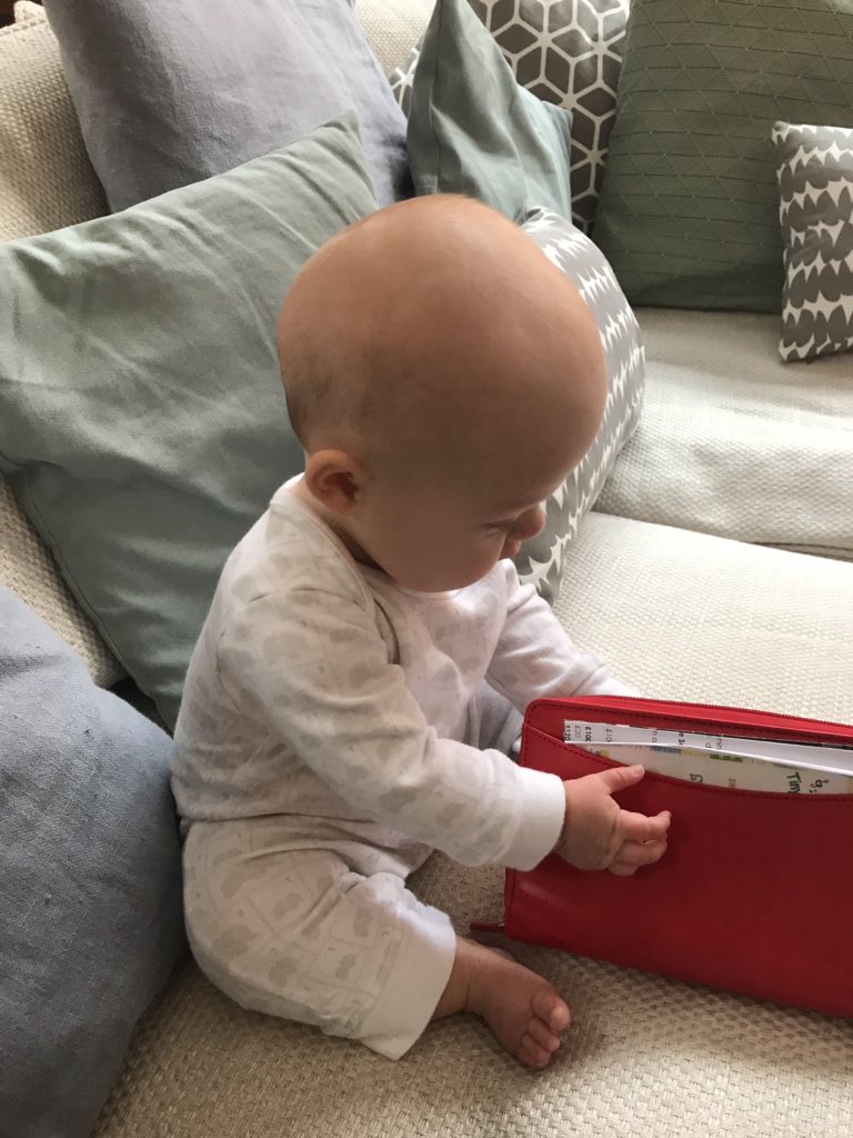kluw's tweet image. Even baby knows @filofax is the future #penandpencil #listslistslists