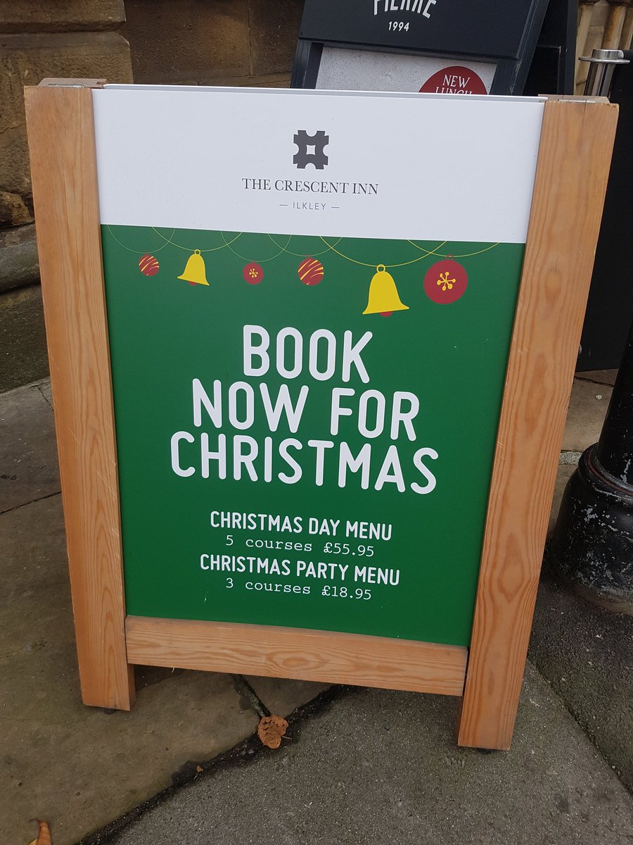 🎅 It's almost Christmas!!🎄

Xmas Party &amp; Xmas Day availability. Call us on 01943 811250 or email pub@thecrescentinn.co.uk for more details!!