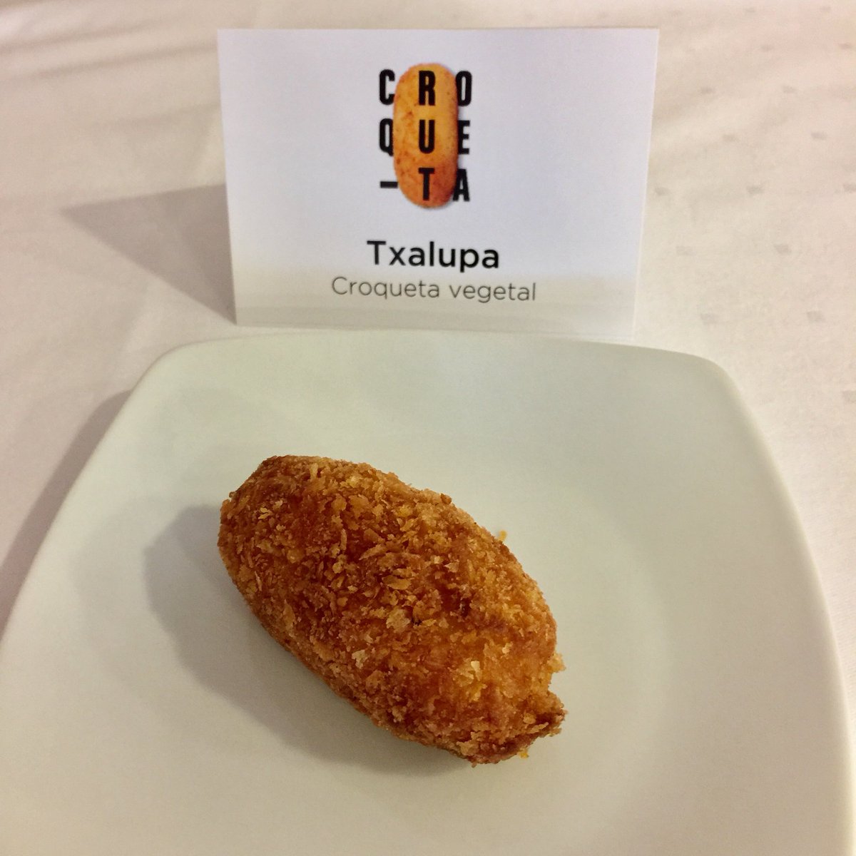 Croqueta vegetal <a href="/semanacroqueta/">Semanadelacroqueta</a>  <a href="/HarinasUrdanoz/">Harinas Urdánoz</a>