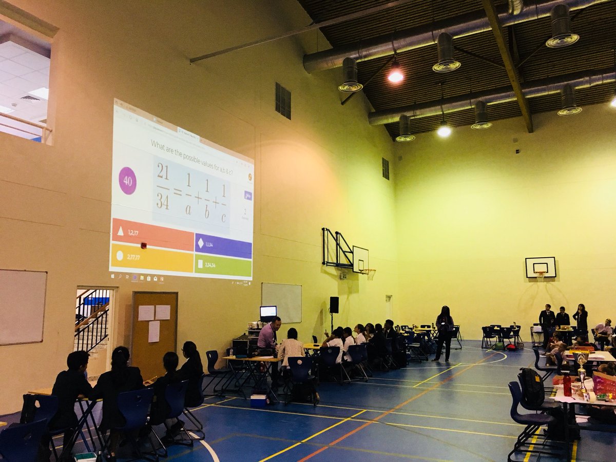 JESSMathsDept's tweet photo. Round 1 of the Year 8 #MathsCup @JESSDubai this morning. Great @GetKahoot round to kick everything off! #JESSchallenge @JESS_Secondary https://t.co/HxXk69HdGy