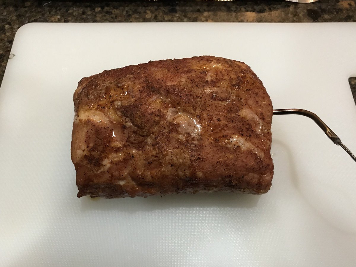 grillinsurprise's tweet photo. First smoke was a success. This pork loin roast could not have been any better! #grillinsurprise #grillinout #smokingmeat @dyna_glo https://t.co/MzNUeYqdwO