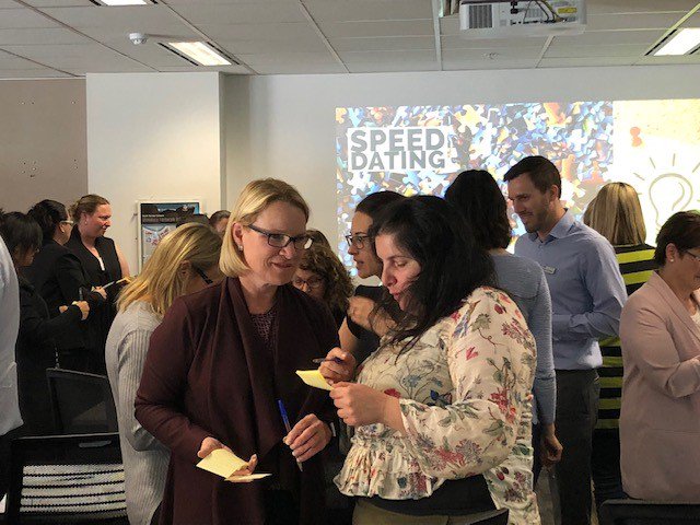 saceboard's tweet photo. Dozens of Business and Economics teachers have been put through their paces creating the perfect pitch as part of an implementation workshop for the new Stage 1 Business Innovation subject https://t.co/1SvJWVlYNA