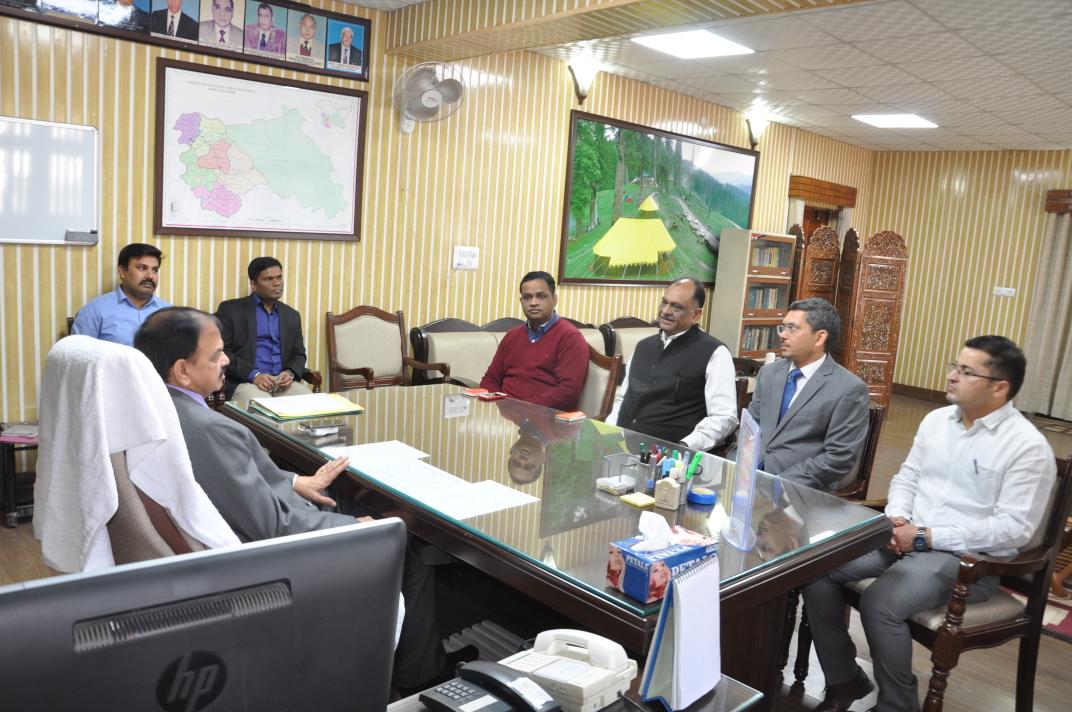 MR SURESH CHUGH IFS
       PCCF J&amp;K
Taking review at van bhawan after opening of darbar move at Jammu